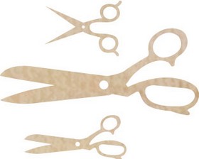 KaiserCraft - Wood Flourish - Scissors