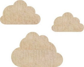 KaiserCraft - Wood Flourish - Clouds