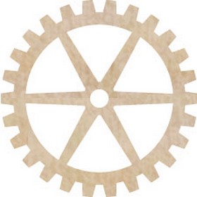 KaiserCraft - Wood Flourish - Large Cogs