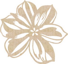 KaiserCraft - Wood Flourish - Lilly
