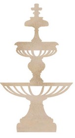 KaiserCraft - Wood Flourish - Bird Bath