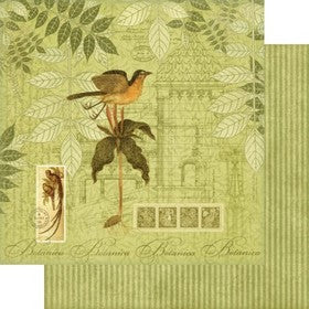 Graphic 45 - Botanicabella Collection - Birds in Paradise - 12" Double Sided Paper - 4500048