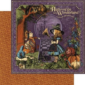 Graphic 45 - Halloween in Wonderland Collection - Halloween in Wonderland - 12" Double Sided Paper