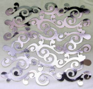 Bella - Grace Collection Lace 12x12" Paper - Silver Foil