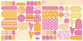 Heidi Grace - Bouquet - Flocked Tags - Punchouts