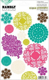 Hambly - Clear Stickers - Doilies - Multicolour
