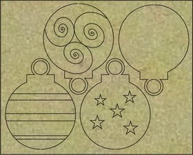 Imaginarium Designs - Tinies - 4 Christmas Balls