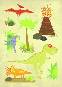 Imaginisce - Dinosaur Roar Collection - Stackers - Rex & Terry - Stickers