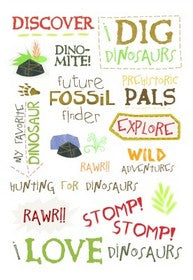 Imaginisce - Dinosaur Roar Collection - Rubons - Icons - Think Big