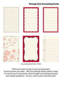 Jenni Bowlin - Vintage Red Series - Journaling Cards