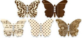 Jenni Bowlin - Embellished Butterflies - Brown