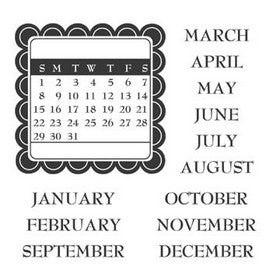 Jillibean Soup - Clear Stamp - Calendar