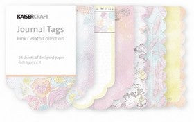 KaiserCraft - Pink Gelato Collection - Mini Journaling Tags