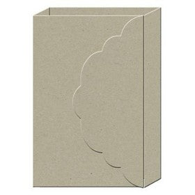 K & Company - Exposed Chipboard Scalloped Cover