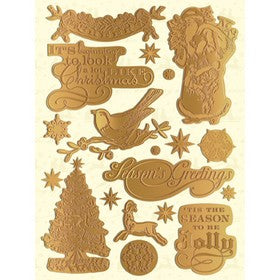 K & Co - Evergreen Collection - Embossed Stickers