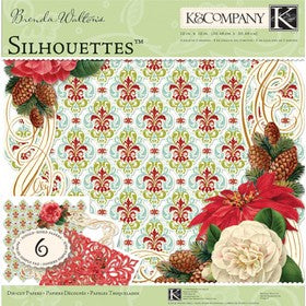 K & Co - Evergreen - Botanical Silhouettes - 12x12" Paper Pack