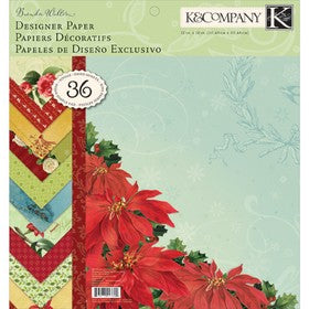 K & Co - Evergreen Collection - Botanical Designer - 12x12" Paper Pad