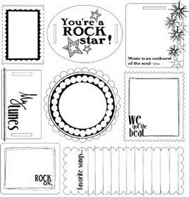 Lux Designs - Die Cut Journal Jotters - Music