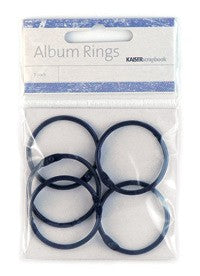 KaiserCraft - Album Rings - Navy 3.5cm 5 per pack