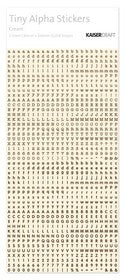 KaiserCraft - Tiny Alpha Stickers - Cream