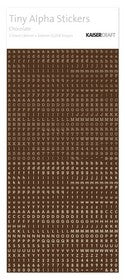KaiserCraft - Tiny Alpha Stickers - Chocolate