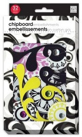 Me & My Big Ideas - Chipboard Specialty - Black and White Icons