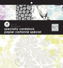 Me & My Big Ideas - Black & White - 12x12" Specialty Paper Pad