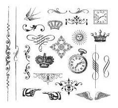 Making Memories - Clear Stamps - Ornaments