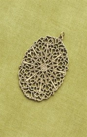 Making Memories - Vintage Groove - Pendant Filigree Oval