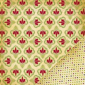 Making Memories - Noel Collection - Brocade - 12x12" Double Sided Paper