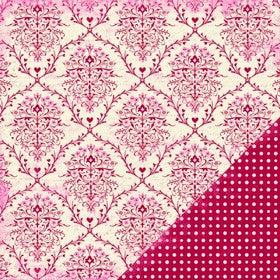Making Memories - Je t'Adore Collection - Tres Jolie Brocade - 12x12" Paper