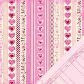 Making Memories - Je t'Adore Collection - 12x12" Paper - Pattern Stripe