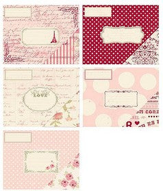 Making Memories - Je t'Adore Collection - Embellishments - Envelopes