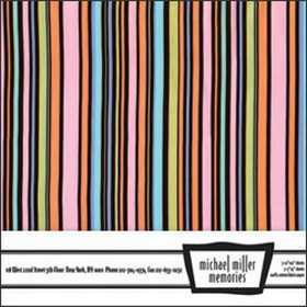 Michael Miller Memories - Liquorice Stripe - 12x12" Fabric Paper