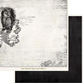 My Minds Eye - Meadowlark Collection - Dusk - Night Owl Paper - MDL117