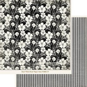 My Minds Eye - Meadowlark - Dusk - White Floral Paper