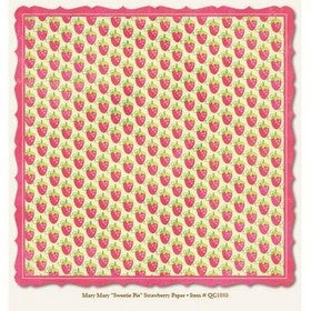 My Mind's Eye - Mary Mary Collection - Sweetie Pie - Strawberry Paper