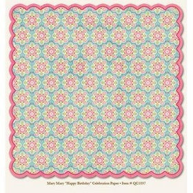 My Mind's Eye - Mary Mary Collection - Happy Birthday - Celebration - 12x12" Paper - #QC1037