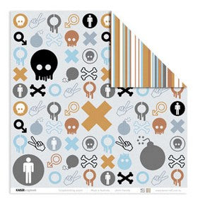 KaiserCraft - Paper 12"x12" Skull Boi Collection "Hazard"