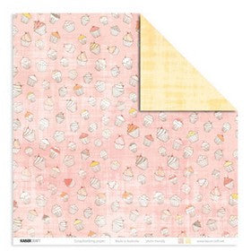 KaiserCraft - Sugar Sugar Collection - 12x12" Paper - Buttercream