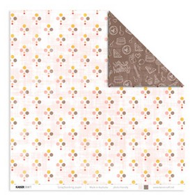 KaiserCraft - Sugar Sugar Collection - 12x12" Paper - Chocolate Drops