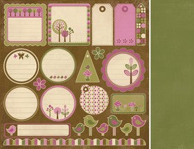 KaiserCraft - Hey Birdie Collection - Hotfoot - Paper 12x12"