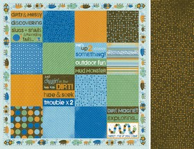 KaiserCraft - Paper 12x12" Jungle Bug Collection - Grubby Gala