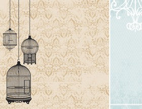 KaiserCraft - Le Chateau Collection - Voliere - Paper 12x12" - P527