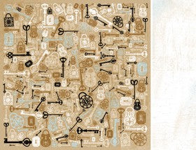 KaiserCraft - Le Chateau Collection - Cle - Paper 12x12" - P531