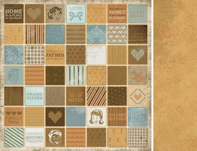 KaiserCraft - Homemade Collection - Paper 12x12" - Friendly Family