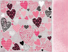KaiserCraft - Love Notes Collection - Dedicate - Paper 12x12" - P603