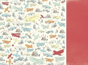 KaiserCraft - Paper 12x12" On the Move Collection - Accelerate