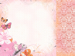 KaiserCraft - Tigerlilly Collection - Peach - Paper 12x12"