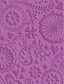 Provo Craft - Cuttlebug -  Floral Fantasy - Embossing Folder